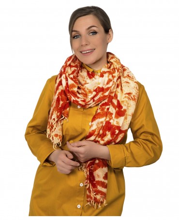 Палантин Женский W40-FOUGERE/ORANGE